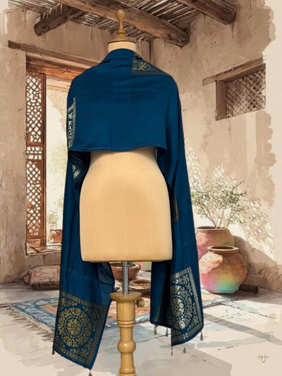 Zeenat Blue Matka Georgette Dupatta