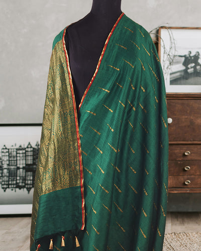 Sarathi Green Matka Georgette Saree