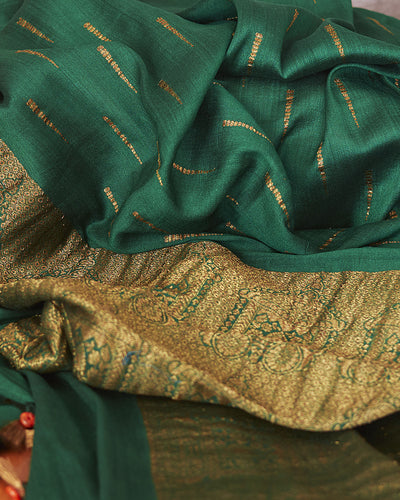 Sarathi Green Matka Georgette Saree