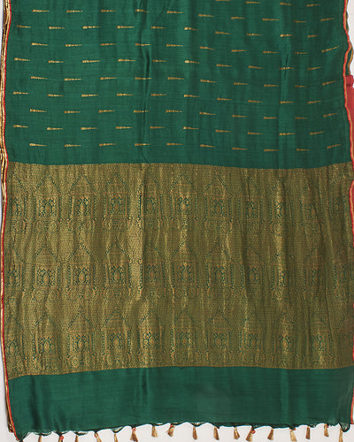 Sarathi Green Matka Georgette Saree