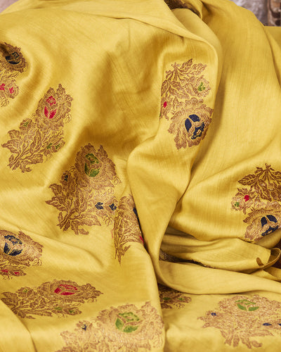 Gulab Khas Mehandi Matka Georgette Saree