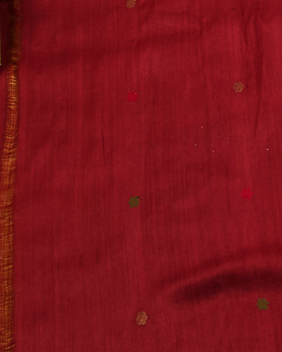 Fragrance of Haldi Yellow Matka Georgette Saree
