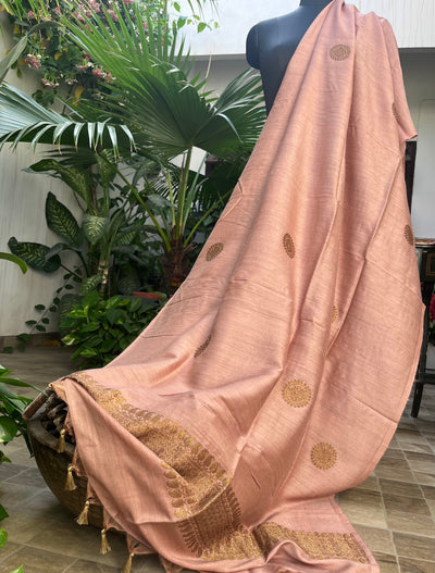 Madanika Peach Matka Georgette Dupatta