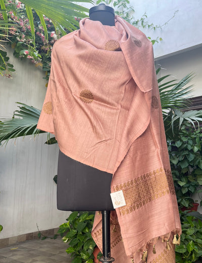 Madanika Peach Matka Georgette Dupatta