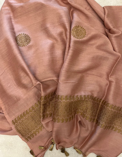 Madanika Peach Matka Georgette Dupatta