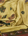 Ujjayanta Green Embroidered Matka Georgette Saree