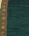 Ujjayanta Green Embroidered Matka Georgette Saree