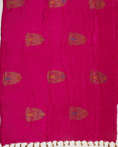 Kannagi Rani Pink Matka Georgette Saree