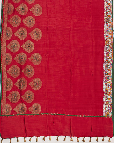 Nanda Devi Kashmiri Jamavar Matka Georgette Saree