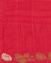 Kamal Sarovar Red Floral Matka Georgette Saree