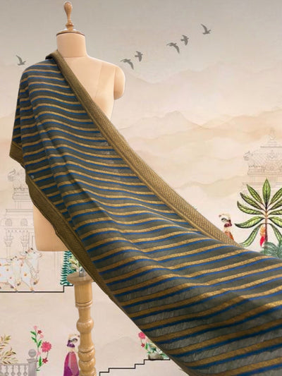 Lehar Olive Green Stole Dupatta