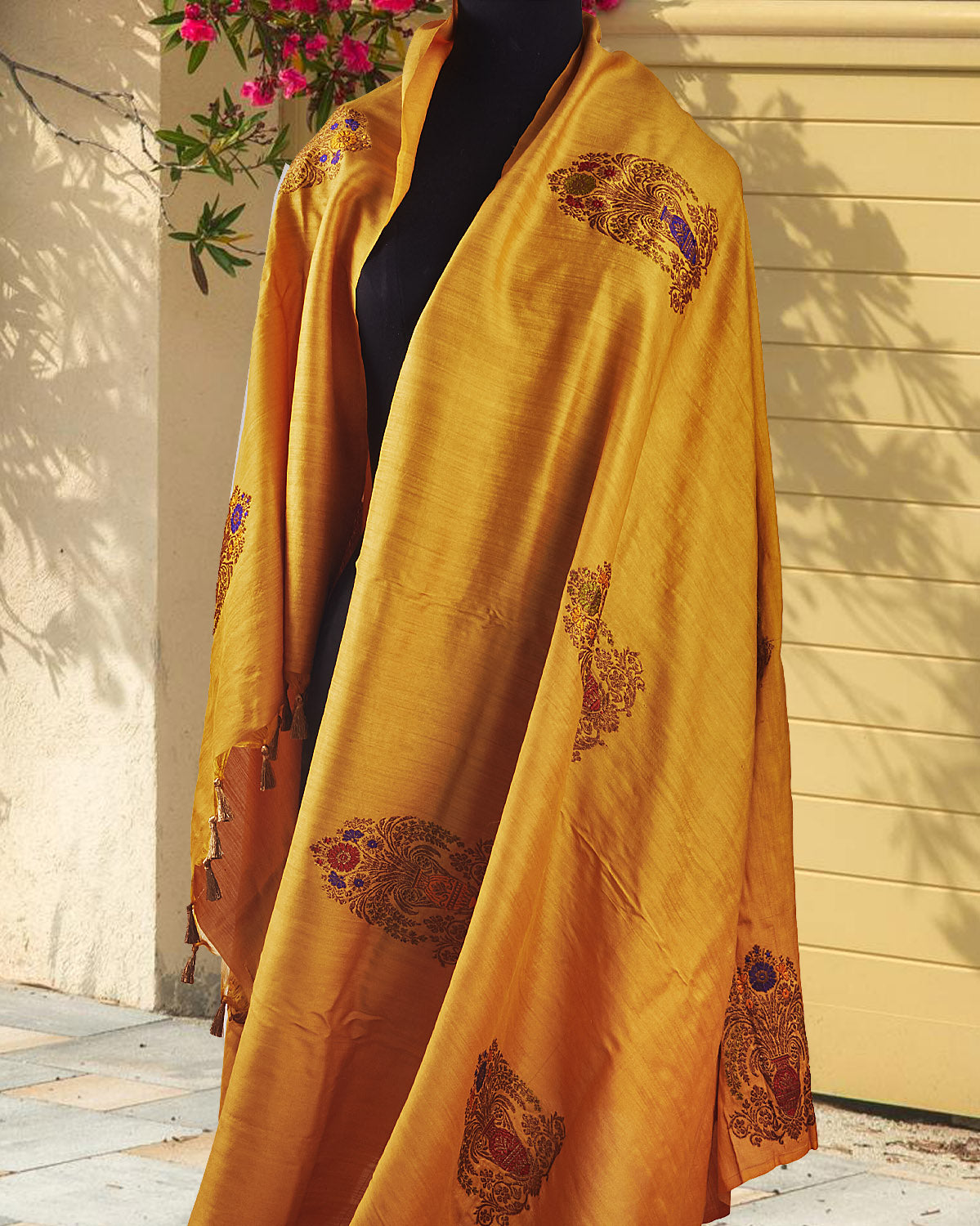 Ahilya Yellow Matka Georgette Saree