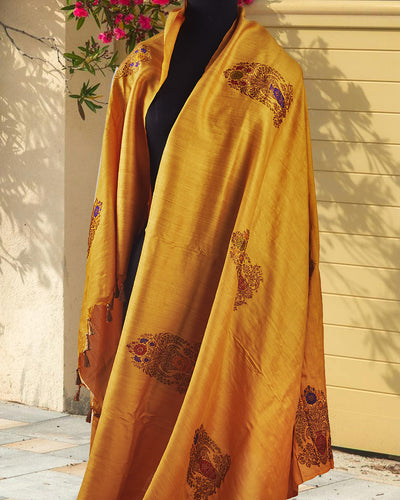 Ahilya Yellow Matka Georgette Saree