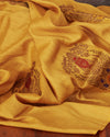Ahilya Yellow Matka Georgette Saree