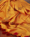 Omaira Yellow Floral Matka Georgette Saree