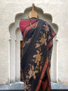 Swapnasundari Black Moonga Cotton Printed Saree