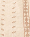 Mansarovar Ivory Gold Moonga Georgette Saree