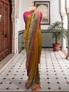 Phalguni Yellow Moonga Cotton Saree