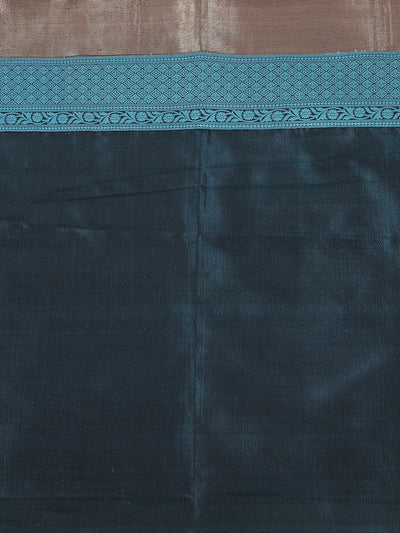Mahira Teal Blue Moonga Georgette Saree