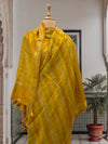 Jaisalmer Yellow Moonga Cotton Printed Saree