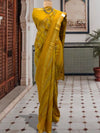 Jaisalmer Yellow Moonga Cotton Printed Saree