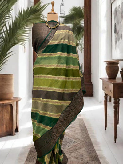 Kalyani Green Cotton Saree