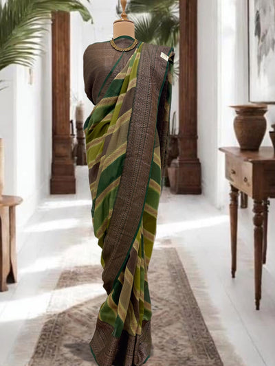 Kalyani Green Cotton Saree