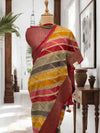 Anandi Red Cotton Saree