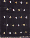 Midnight Envy Black Muslin Organza Saree