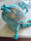 Navya Aqua Blue Gota Work Potli