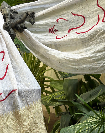 Gajanana Crinkled Georgette Dupatta