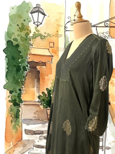 Olive Green Kurta & Pant Set
