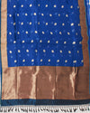 Neelambra Blue Kanchi Organza Saree