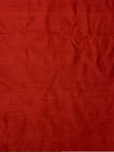 Passionate Poppy Red printed Organza Saree