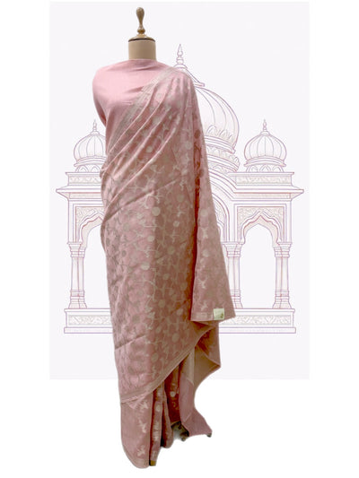 Dholpur Peach Cotton Saree