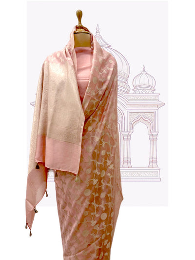 Dholpur Peach Cotton Saree