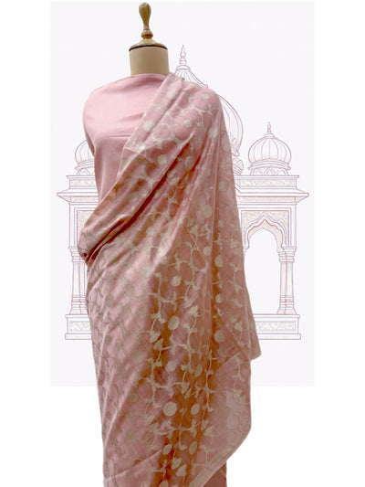 Dholpur Peach Cotton Saree