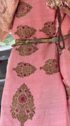 Gulafsha Peach Shibori Saree & Blouse