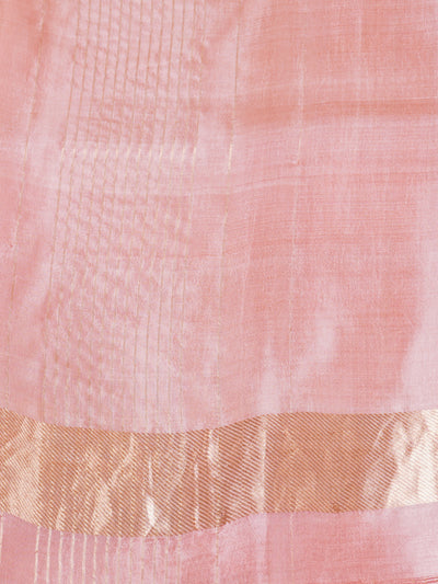 Meghan Peach Silk Sari