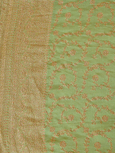 Nandini Pink & Green Khaddi Georgette Saree