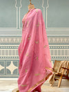 Bulbul Pink Chanderi Cotton Sari