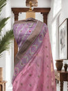 Adira Pink Printed Cotton Saree