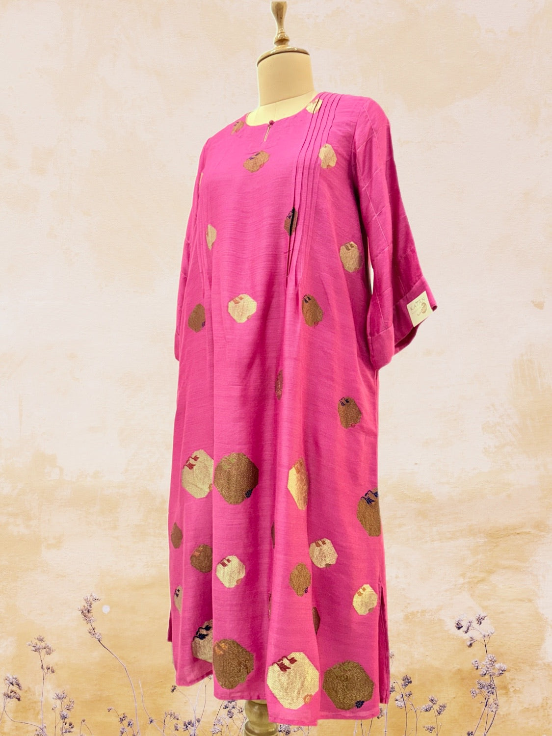 Mishti Pink Long Kurta