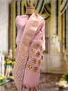 Coronation Crown Pink Organza Saree