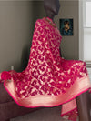 Fuchsia Pink Chiffon Georgette Dupatta