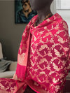 Fuchsia Pink Chiffon Georgette Dupatta