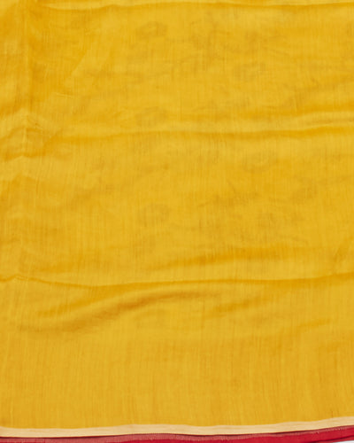 Pitambari Yellow Cotton Jamdani Saree