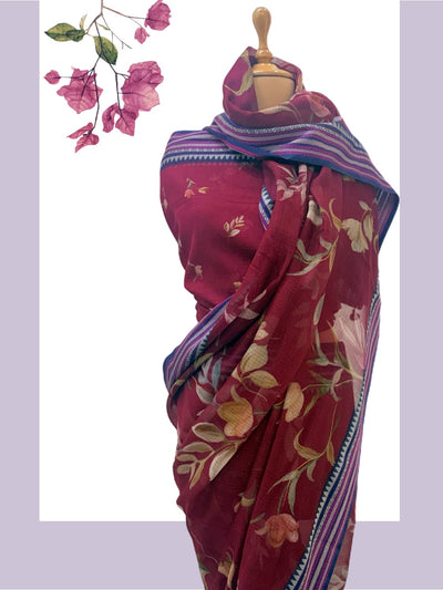 Lovedale Purple Kota Saree