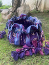 Sharanya Purple Round Cotton Potli
