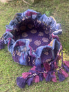 Sharanya Purple Round Cotton Potli